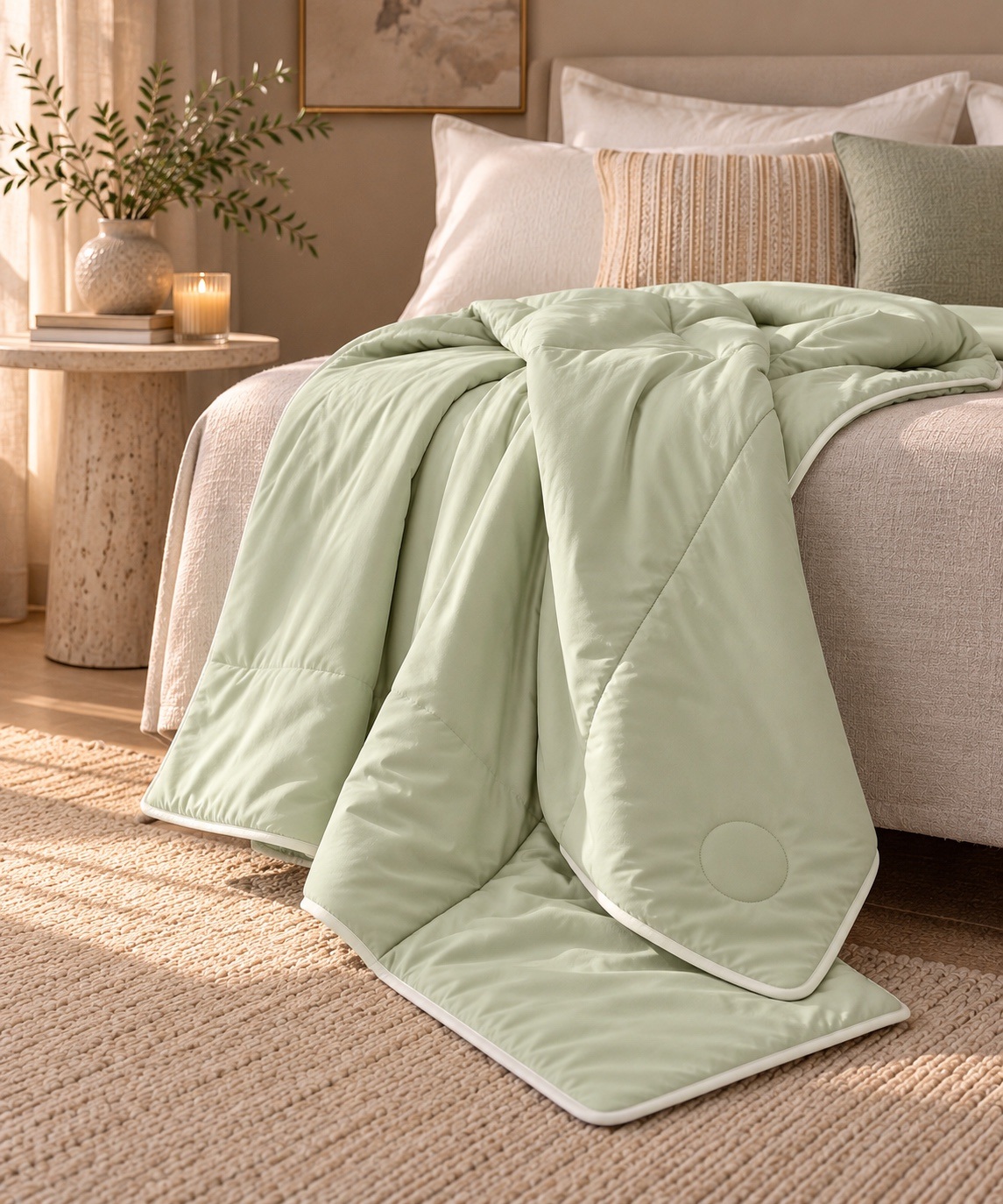 Sakura Sage Japanese Bamboo Quilt