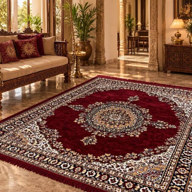 Maharaja Maroon Heritage Galicha – Royal Vintage Collection
