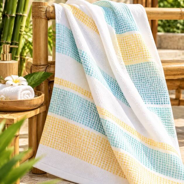 Bamboo Sunrise – Bamboo Dobby Bath Towel