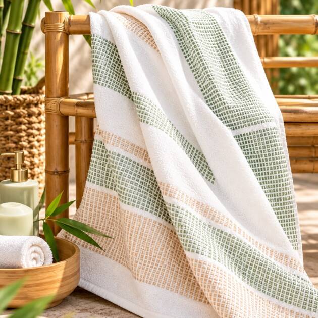 Bamboo Haven – Bamboo Dobby Bath Towel
