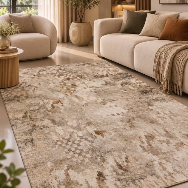 Sandstone Mosaic – Premium Abstract Carpet