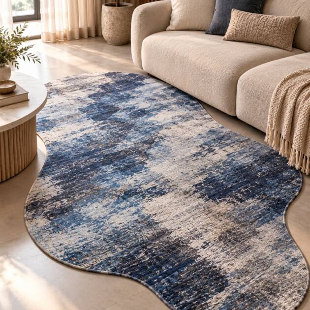 Ocean Mist – Abstract Shape Carpet