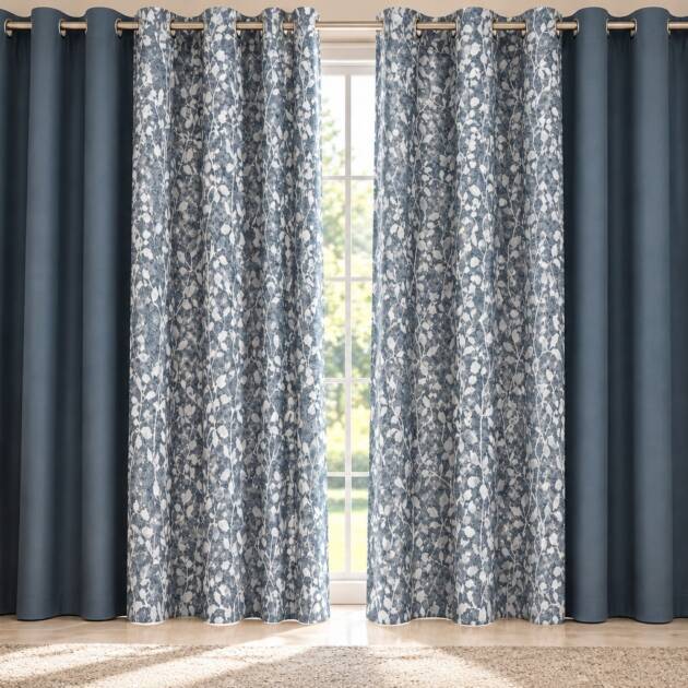 Elegant Botanical Curtain
