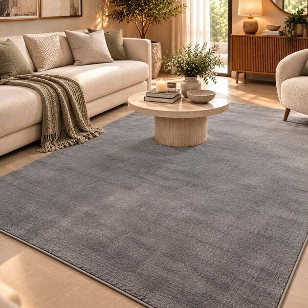 Barclay Urban Slate Velvet Carpet – Dark Grey