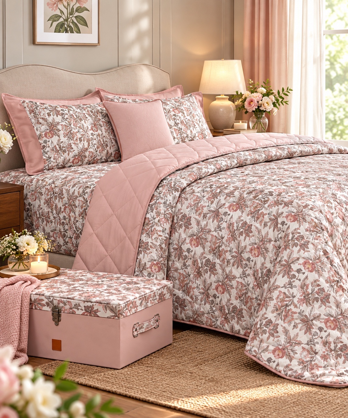 Rose Meadow 6-Piece Premium Bedding Set
