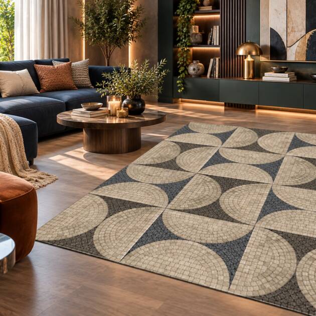 Arcadia Mosaic – Luxury Geometric Carpet