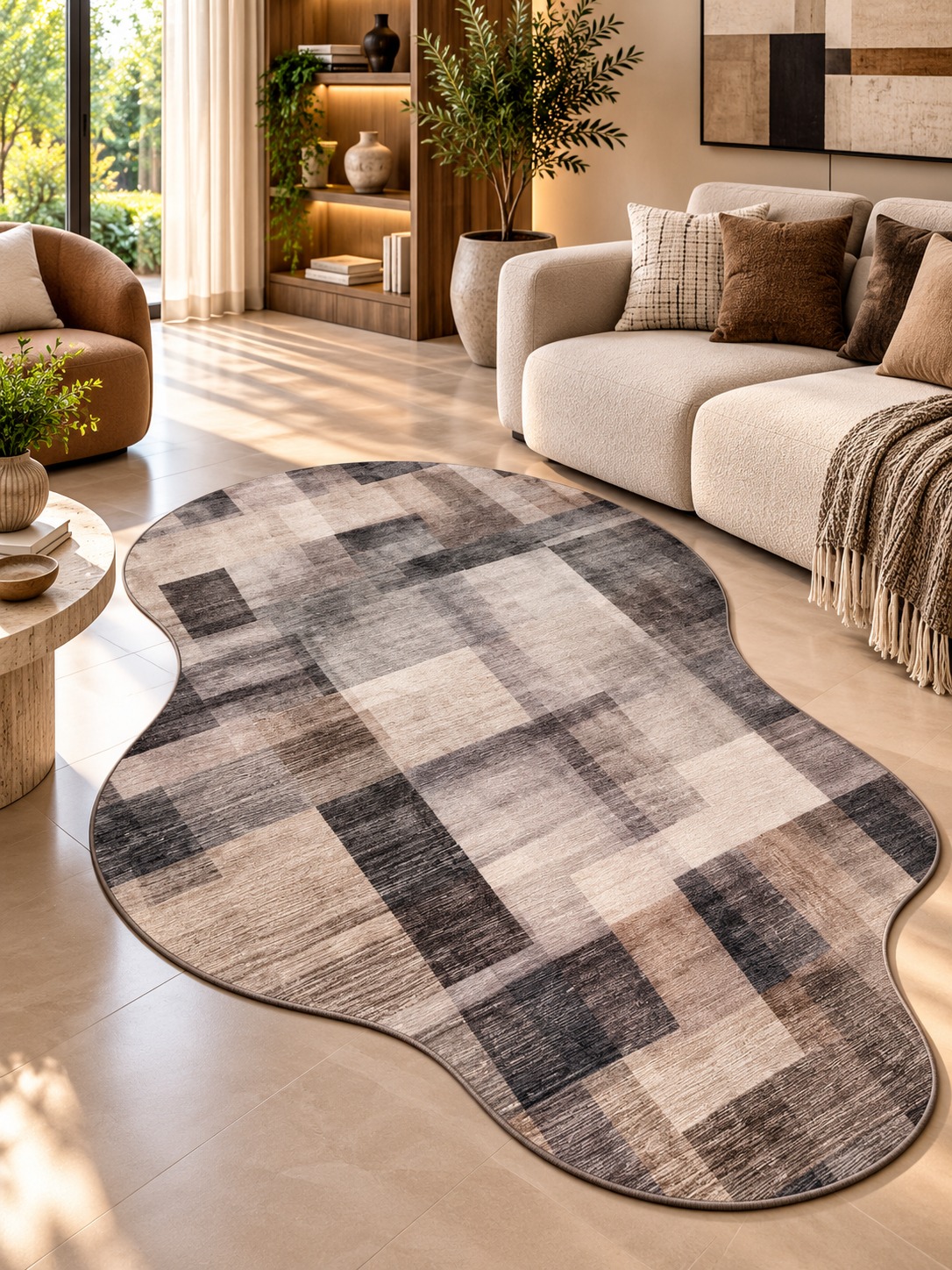 Stone Mosaic – Geometric Shape Carpet