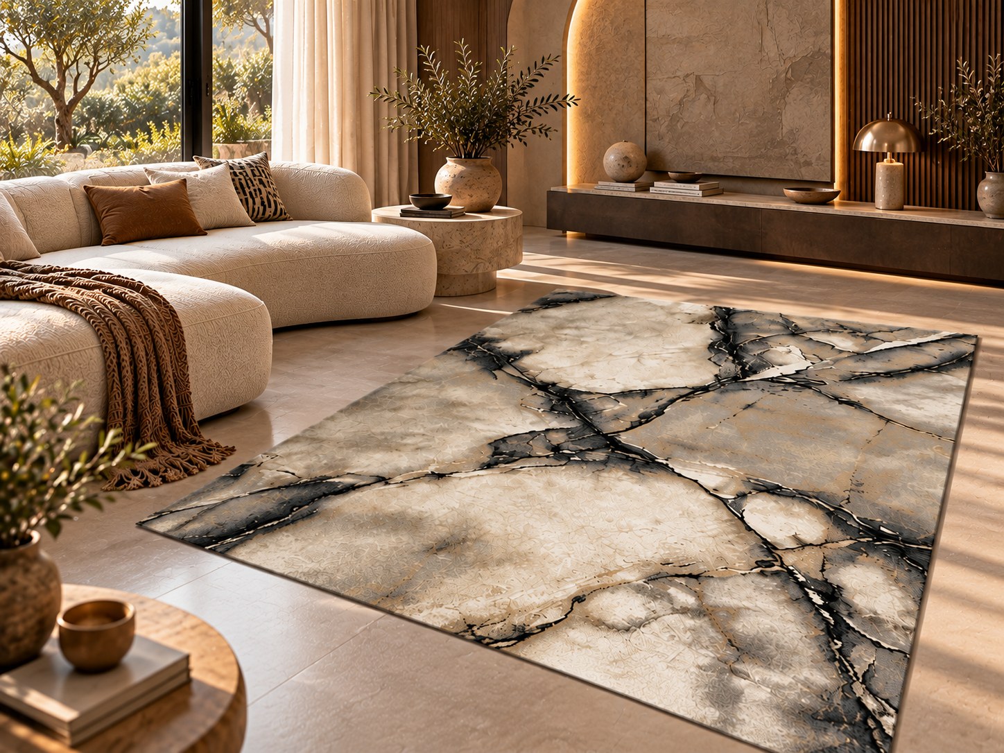 Onyx Veil – Luxury Abstract Carpet