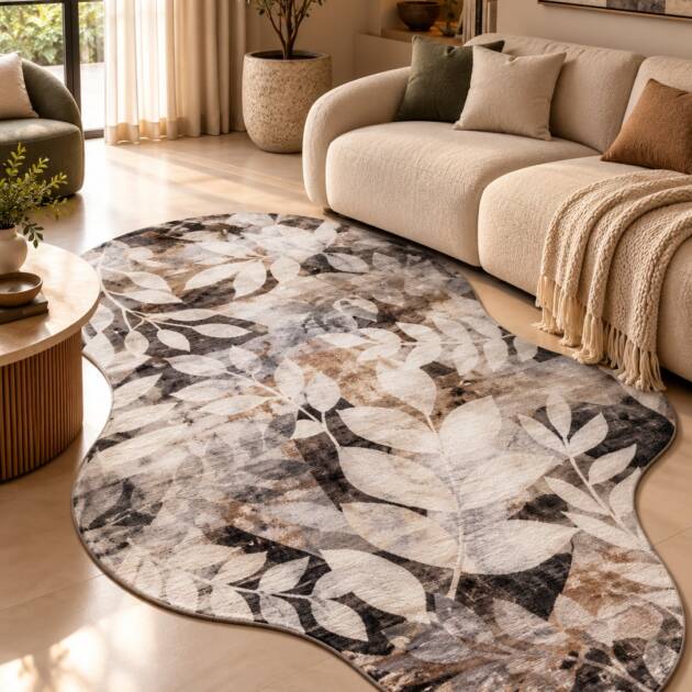 Ivory Bloom – Botanical Shape Carpet