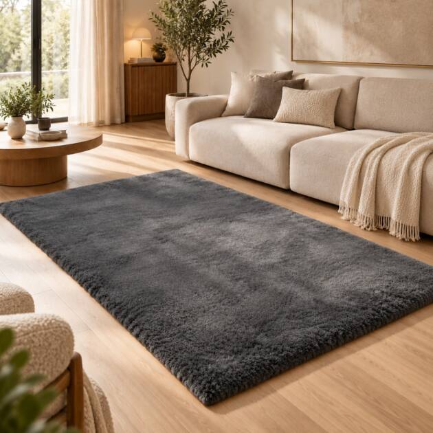 Midnight Ash Luxe – Premium Soft Plush Carpet