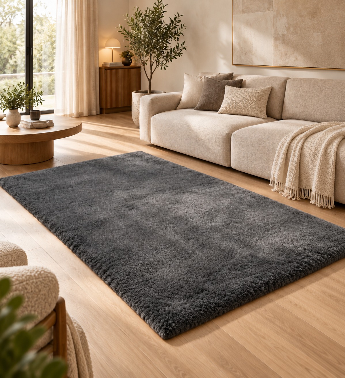 Midnight Ash Luxe – Premium Soft Plush Carpet