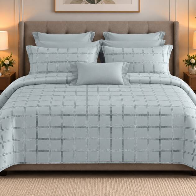 Mist Blue Checks
