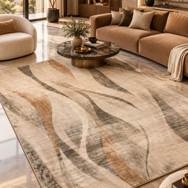 Luxe Flow Abstract Carpet