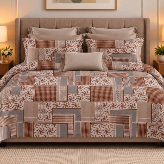 Mocha Geometric Charm