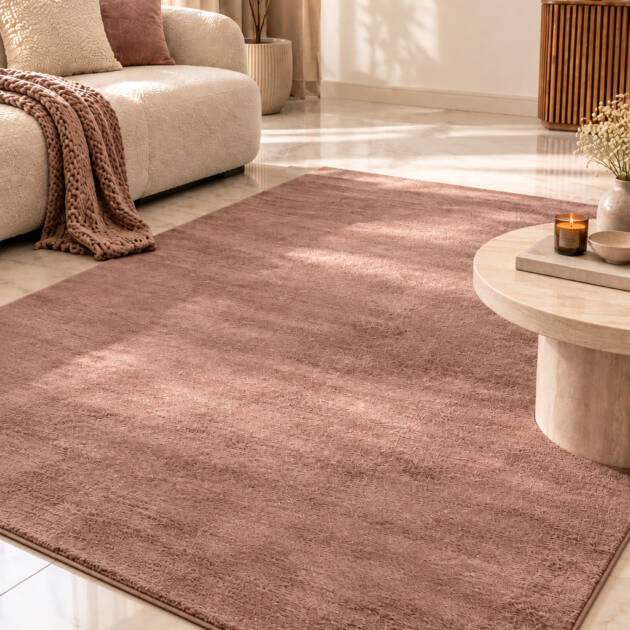 Mocha Blush Luxe – Premium Soft Velvet Carpet