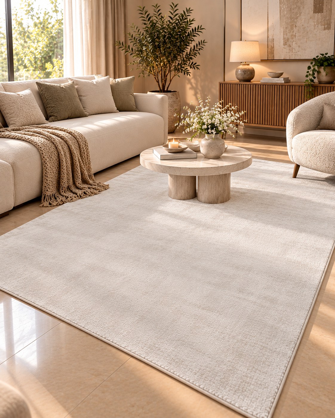Barclay Ivory Elegance Carpet – Off White