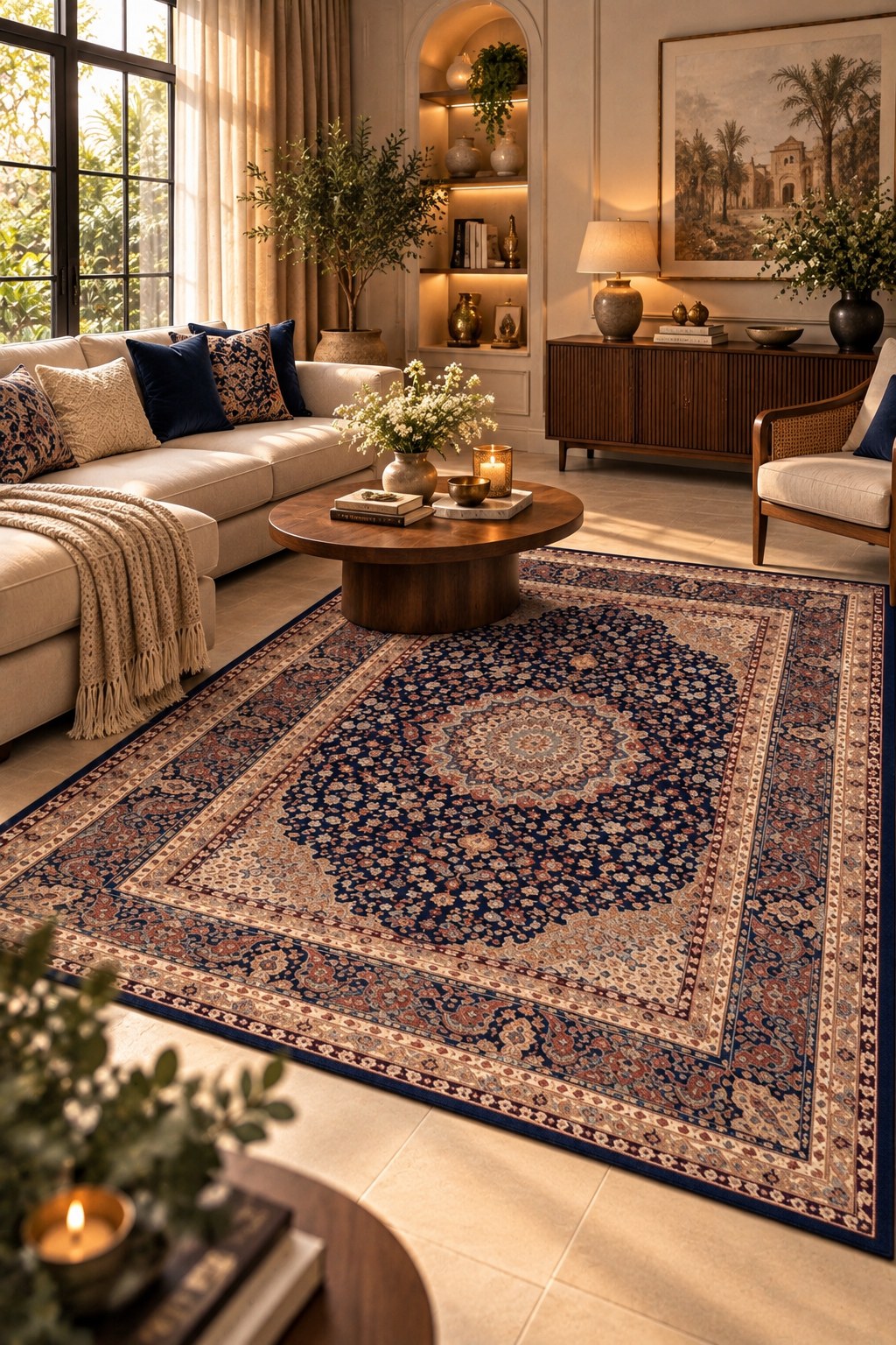 Shahi Neel Taj – Royal Vintage Carpet