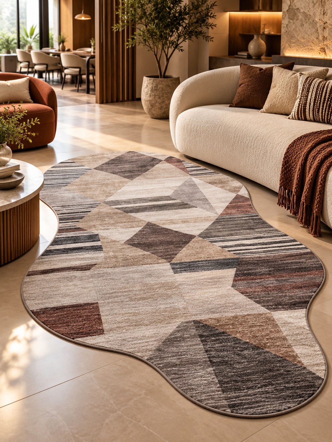 Terra Mosaic – Geometric Shape Carpet