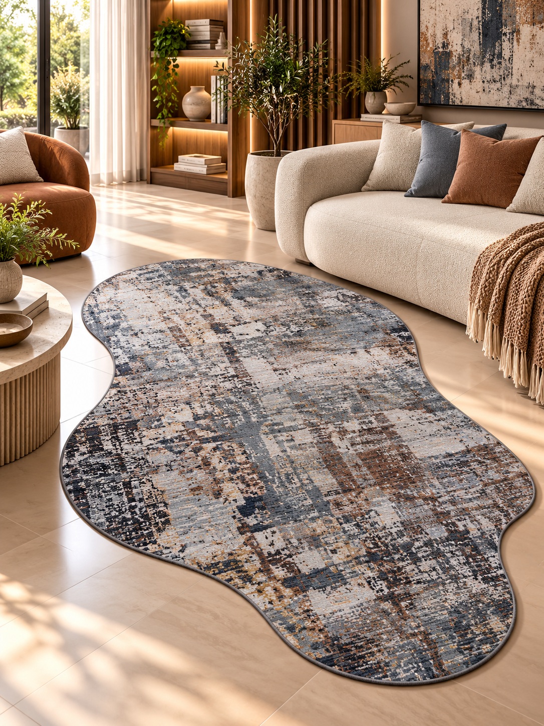 Urban Mirage – Abstract Shape Carpet