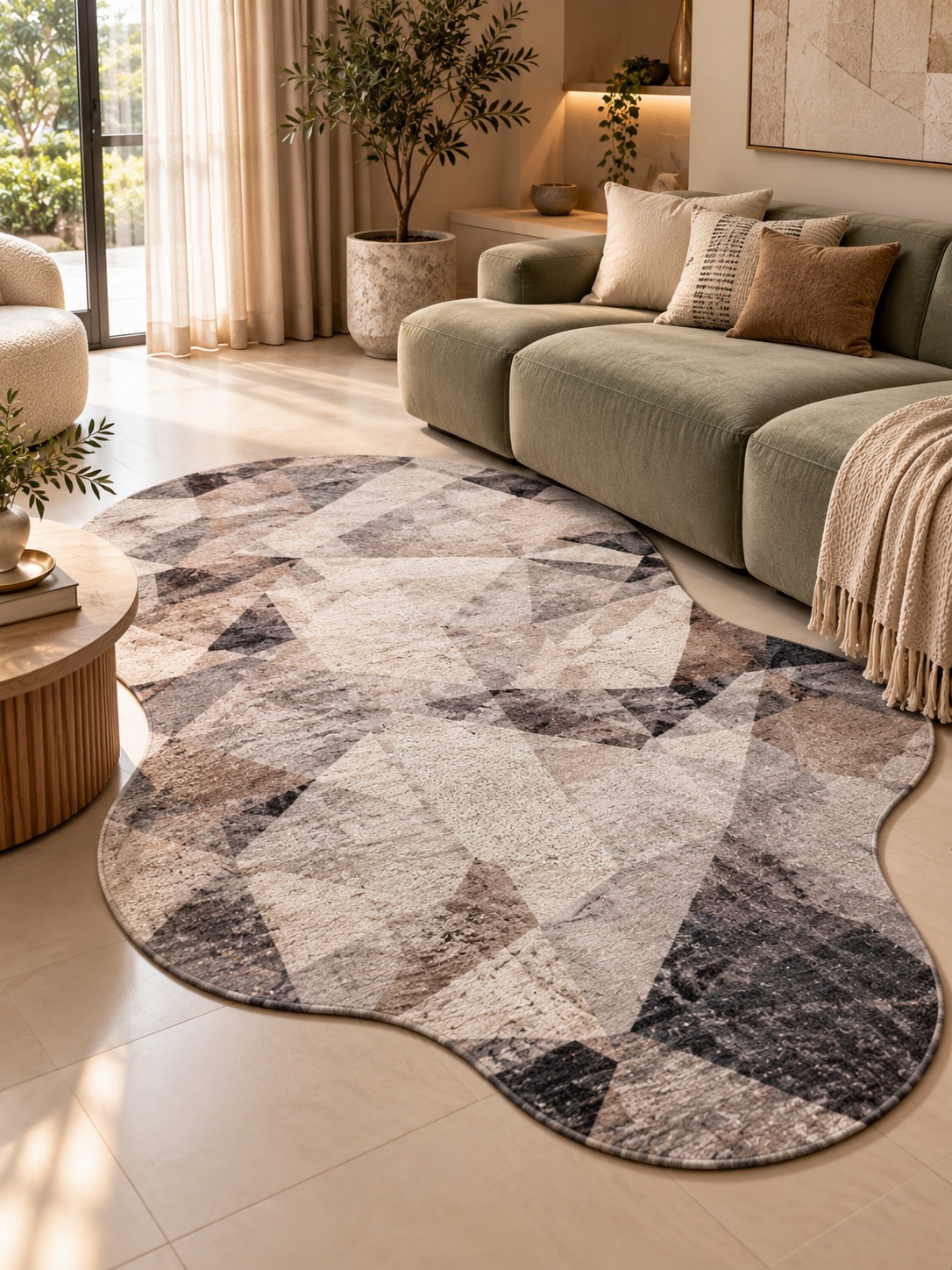 Urban Mosaic – Abstract Shape Carpet