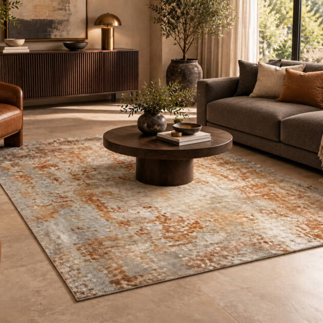 Rustic Stone Luxe – Premium Abstract Carpet
